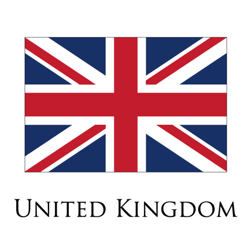 United Kingdom flag logo iron on paper